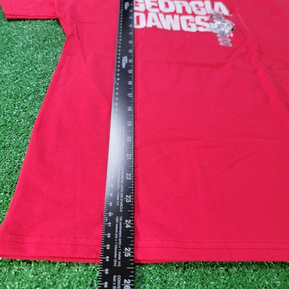 Georgia Bulldogs Kid's T Shirt Size Youth Large Red Black White Athens GA New - Picture 4 of 6